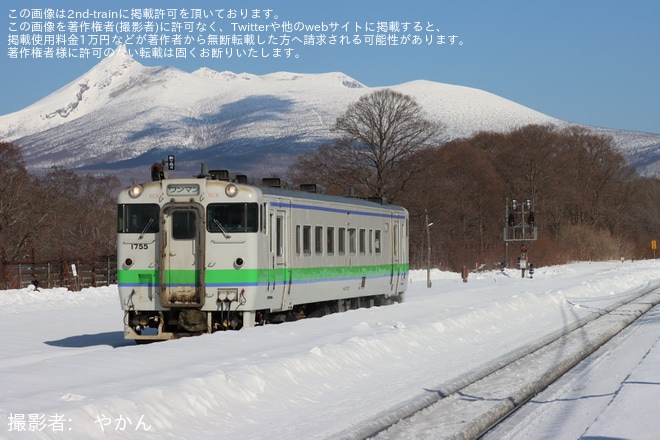 【JR北】函館地区のJR北海道所属車両のキハ40形が定期運用終了を不明で撮影した写真