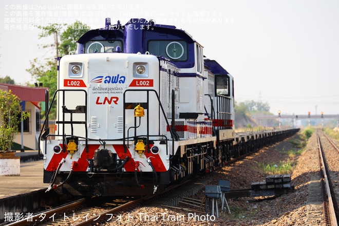 【Lao】DD51-1143(元JR北海道の車両)がラオスの線路で留置されている様子が目撃