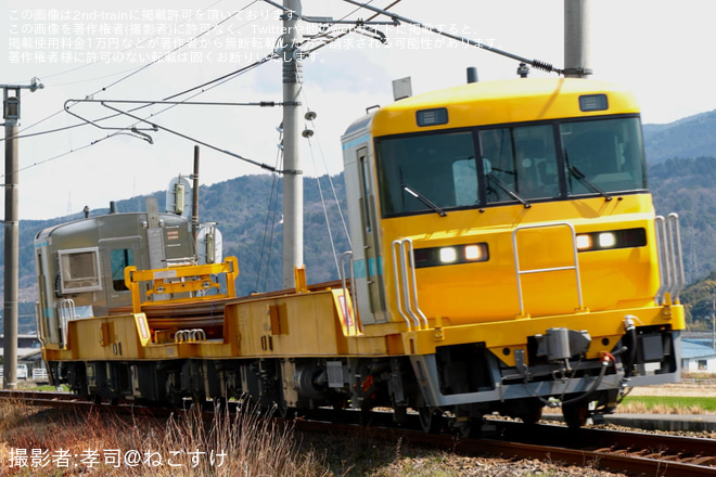 【JR四】定尺レール運搬車9000系が大西工臨でデビュー!を伊予西条〜石鎚山で撮影した写真