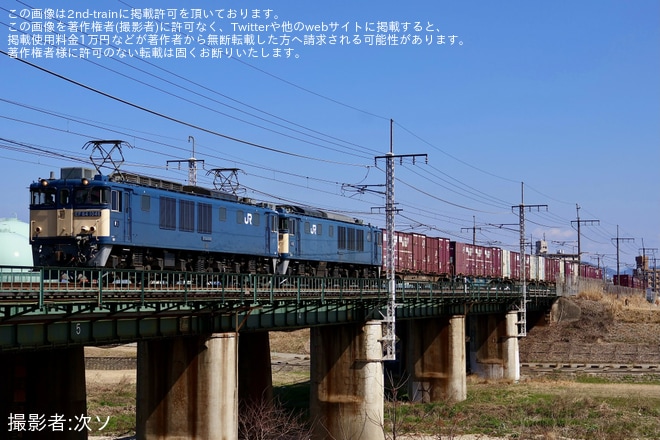 【JR貨】EF64-1036が故障しEF64-1046に救援されるを不明で撮影した写真