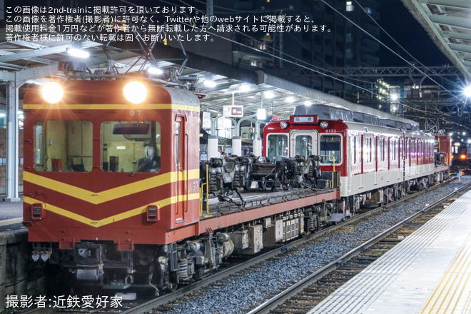 【近鉄】6020系C45五位堂検修車庫出場回送を橿原神宮前駅で撮影した写真