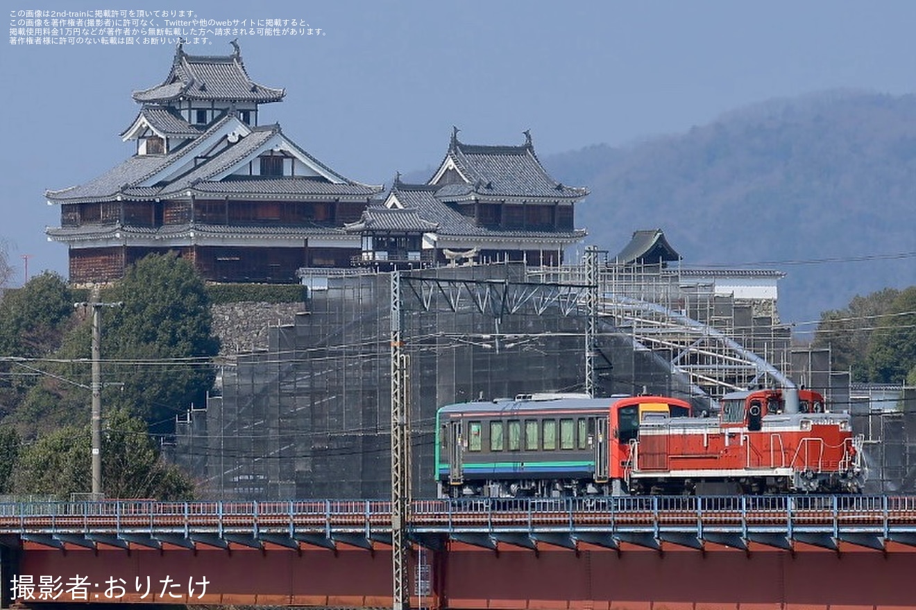 【JR西】キハ120-351後藤総合車両所本所出場配給の拡大写真