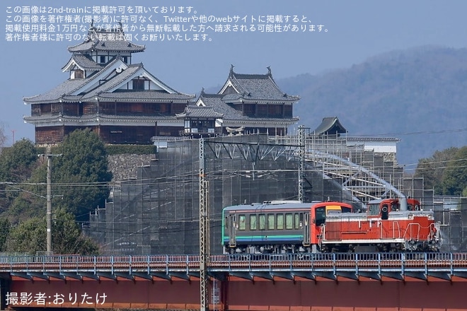 【JR西】キハ120-351後藤総合車両所本所出場配給を不明で撮影した写真