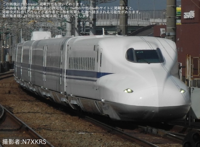 【JR西】N700A F15編成博多総合車両所出場試運転