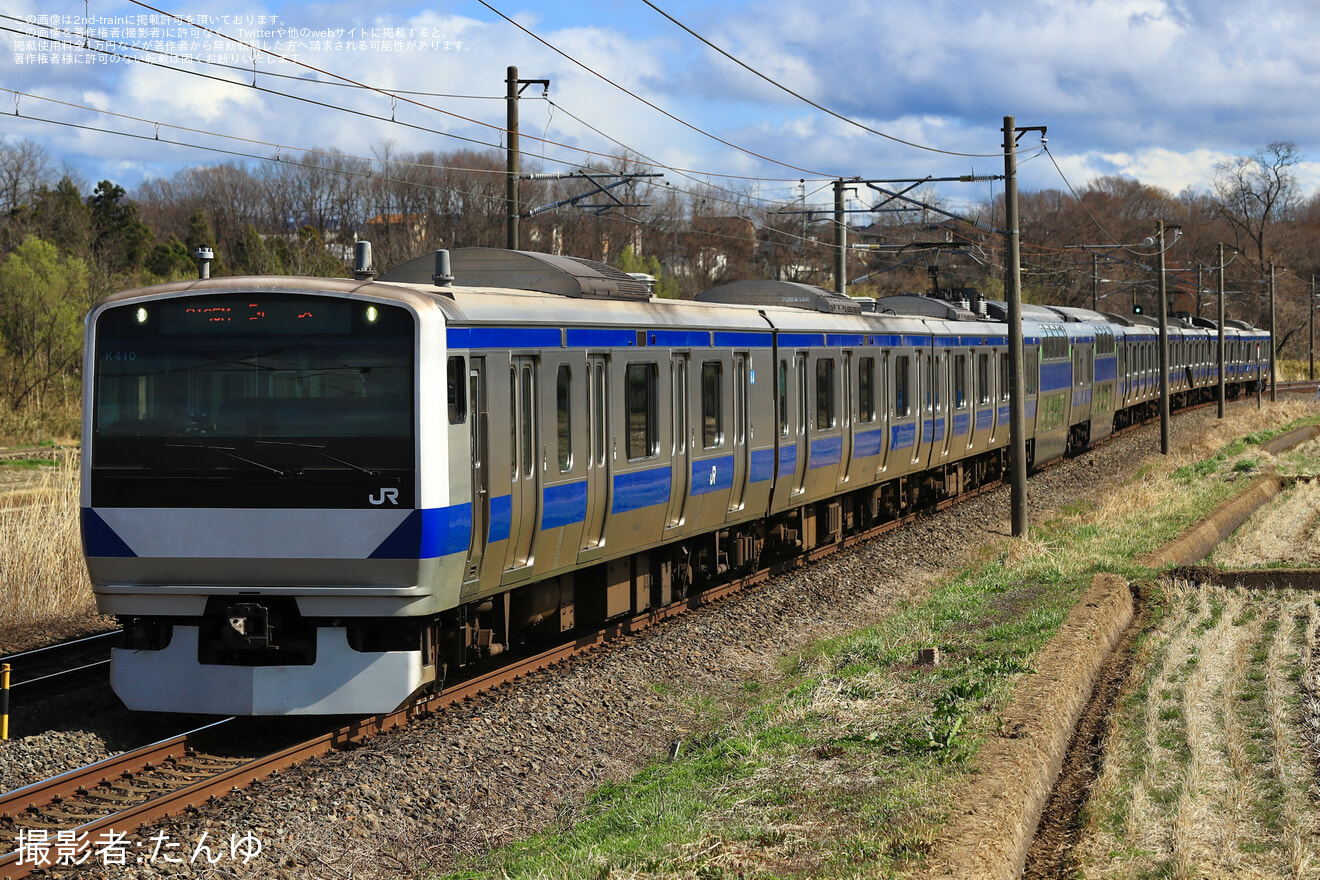 【JR東】E531系K410編成郡山総合車両 センター入場回送の拡大写真
