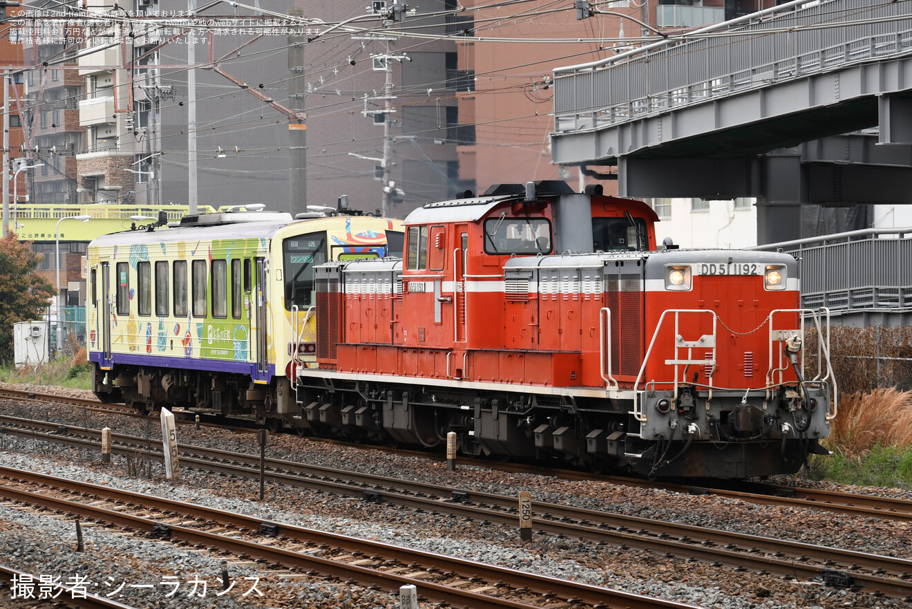 【JR西】京都鉄道博物館で特別展示されていたキハ120-15が亀山へ返却されるの拡大写真