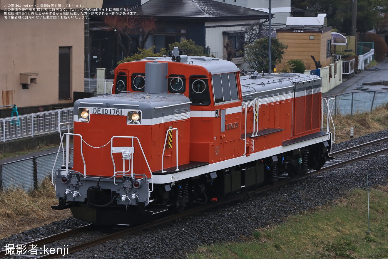 【八戸臨海】DE10-1761が検査を終えて本線試運転の拡大写真