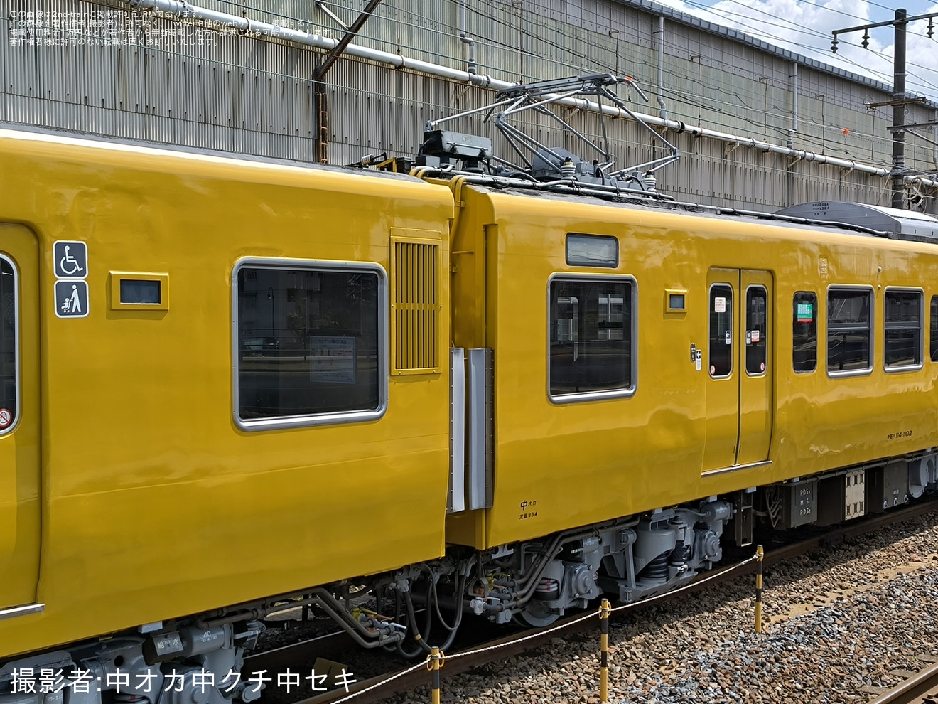 【JR西】115系G-02編成下関総合車両所本所構内試運転の拡大写真