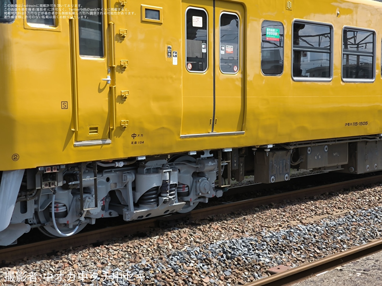 【JR西】115系G-02編成下関総合車両所本所構内試運転の拡大写真