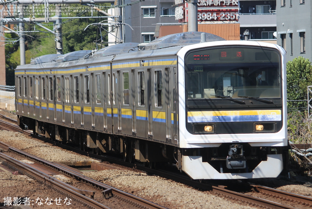 【JR東】209系マリC422編成 大宮総合車両センター出場の拡大写真