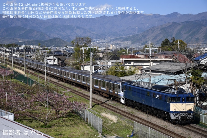 【JR東】E217系クラY-35編成 長野総合車両センターへ配給輸送