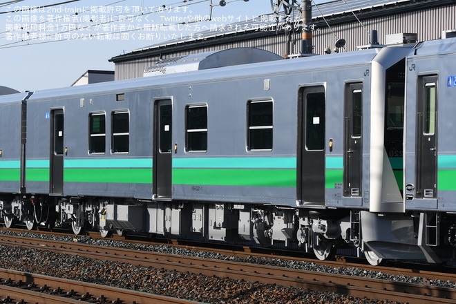 【JR東】HB-E220系3両(HB-E220-1+HB-E221-1+HB-E222-1)川崎車両出場甲種輸送
