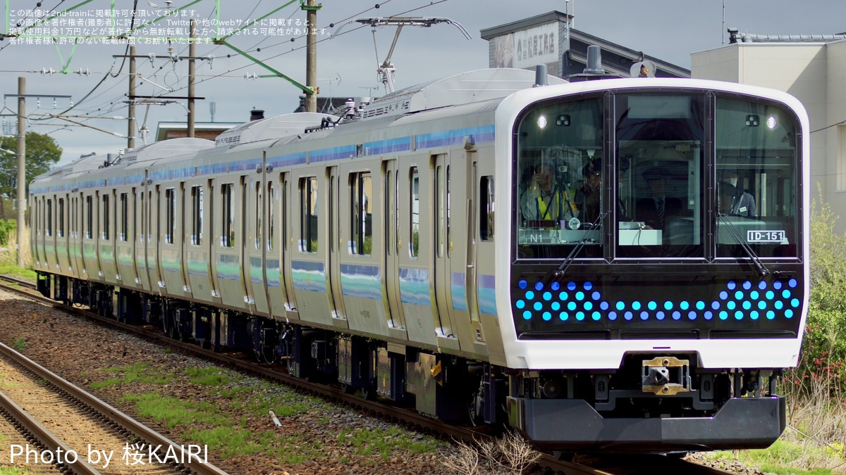 JR東】仙石線のE131系800番台センN1編成が信越本線試運転 |2nd