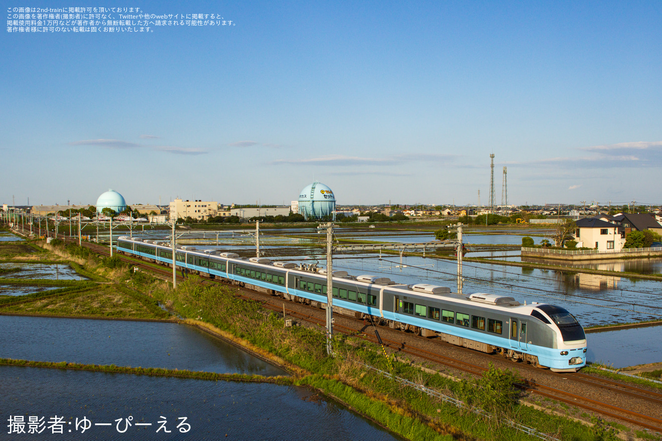 【JR東】臨時特急「絶景ネモフィラ高崎号」を運行(2025年4月)の拡大写真