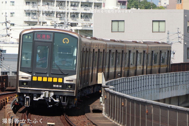 【名市交】N1000形N1114H藤が丘工場出場試運転を不明で撮影した写真