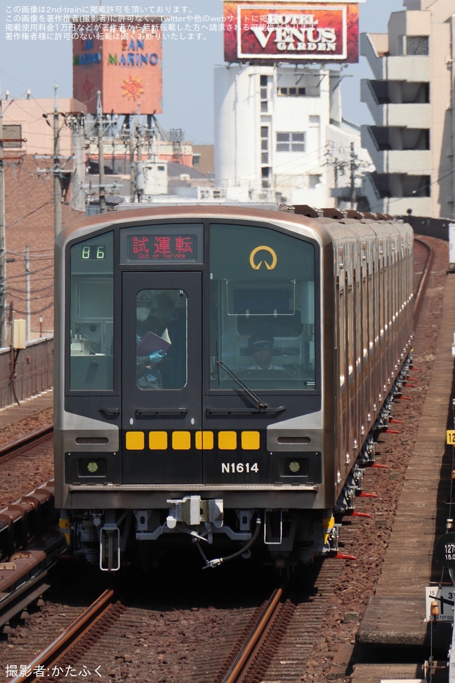 【名市交】N1000形N1114H藤が丘工場出場試運転を不明で撮影した写真