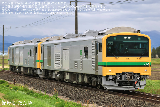 【JR東】GV-E197系TS07編成が、郡山へ返却回送を不明で撮影した写真