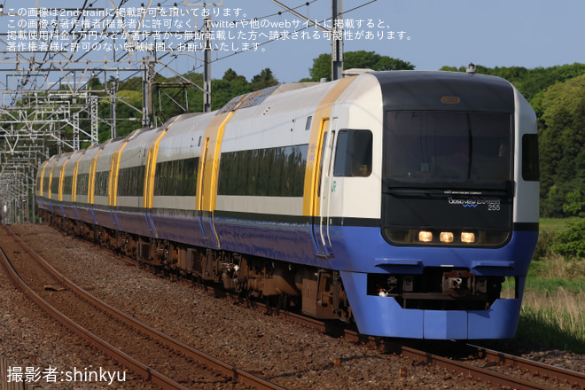 【JR東】255系を使用した「しおさい81号・82号」を運行を佐倉～物井間で撮影した写真