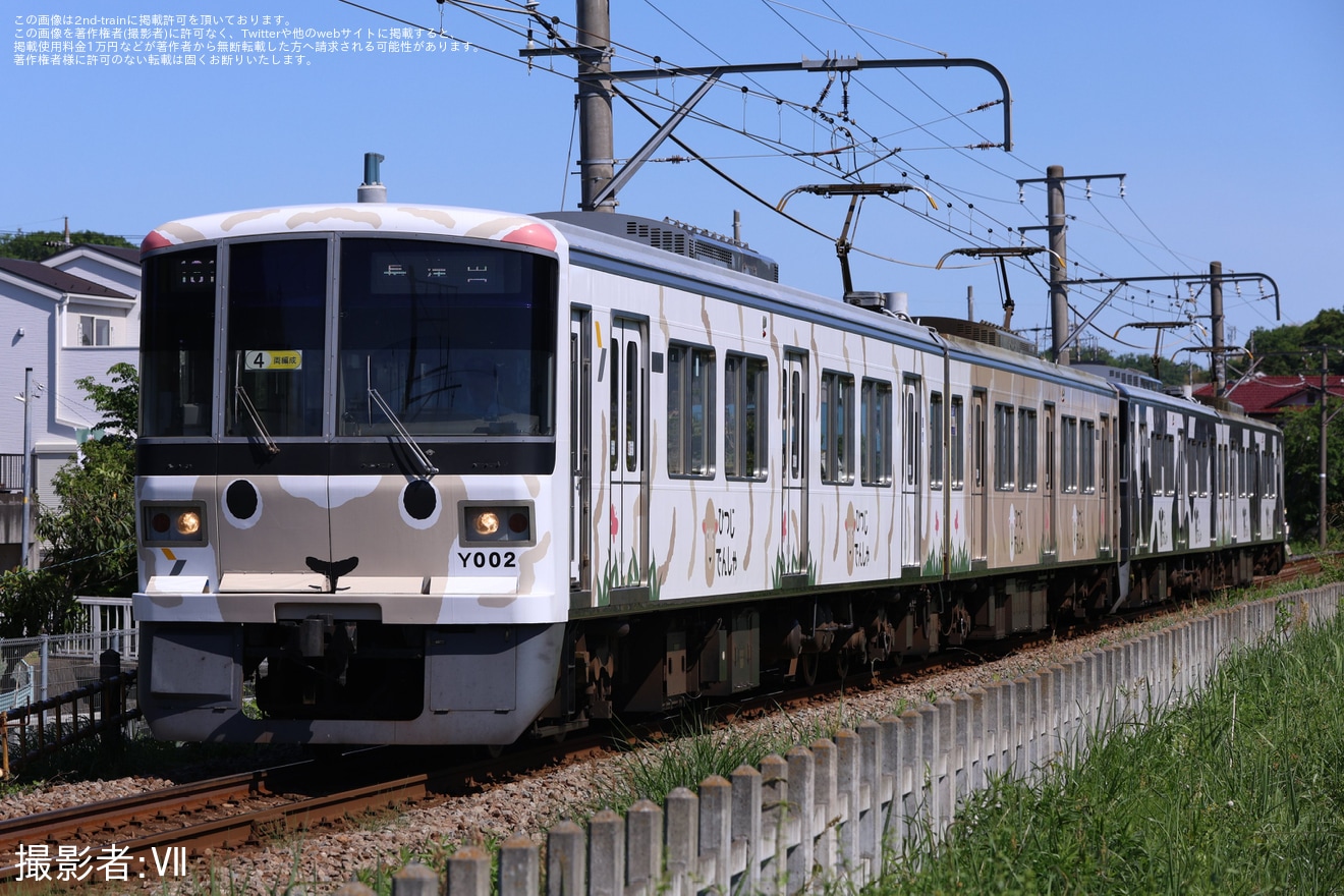 【東急】こどもの国線 臨時列車増発・「うしでんしゃ」+「ひつじでんしゃ」4両編成運転の拡大写真