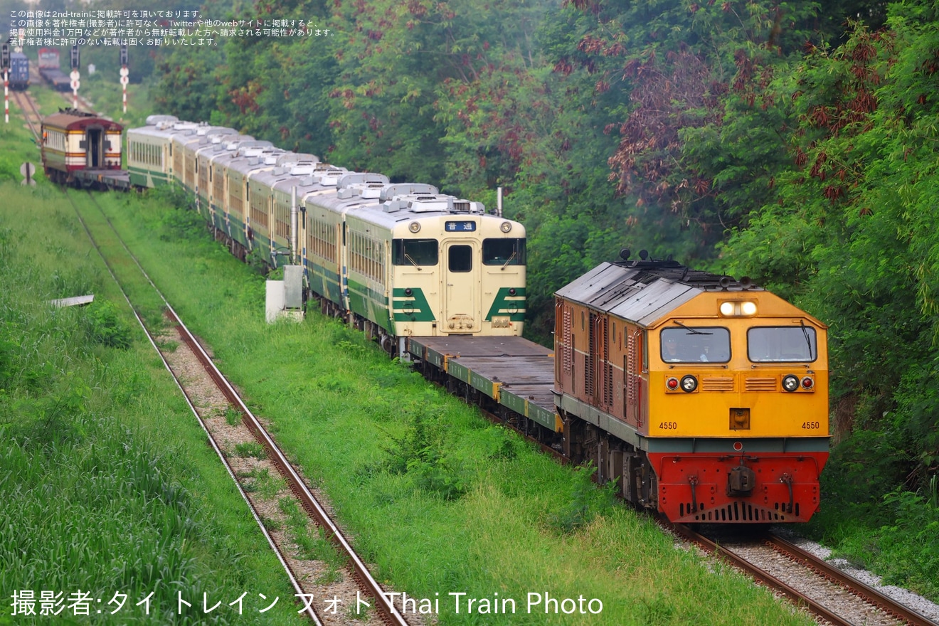 【SRT】キハ40形・キハ48形の輸送がレムチャバン港駅→マッカサン工場で実施の拡大写真