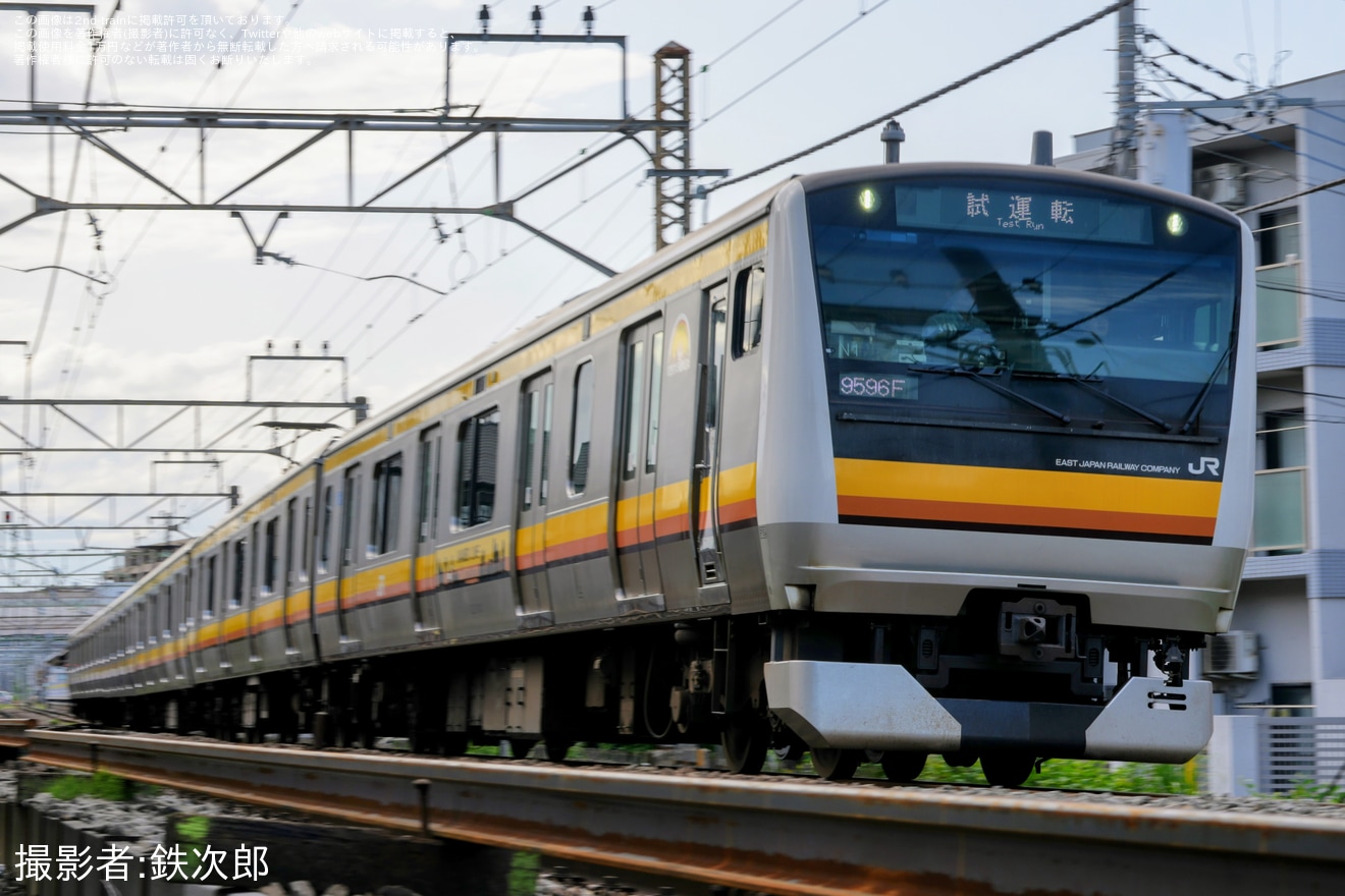 【JR東】E233系ナハN1編成使用 乗務員訓練の拡大写真