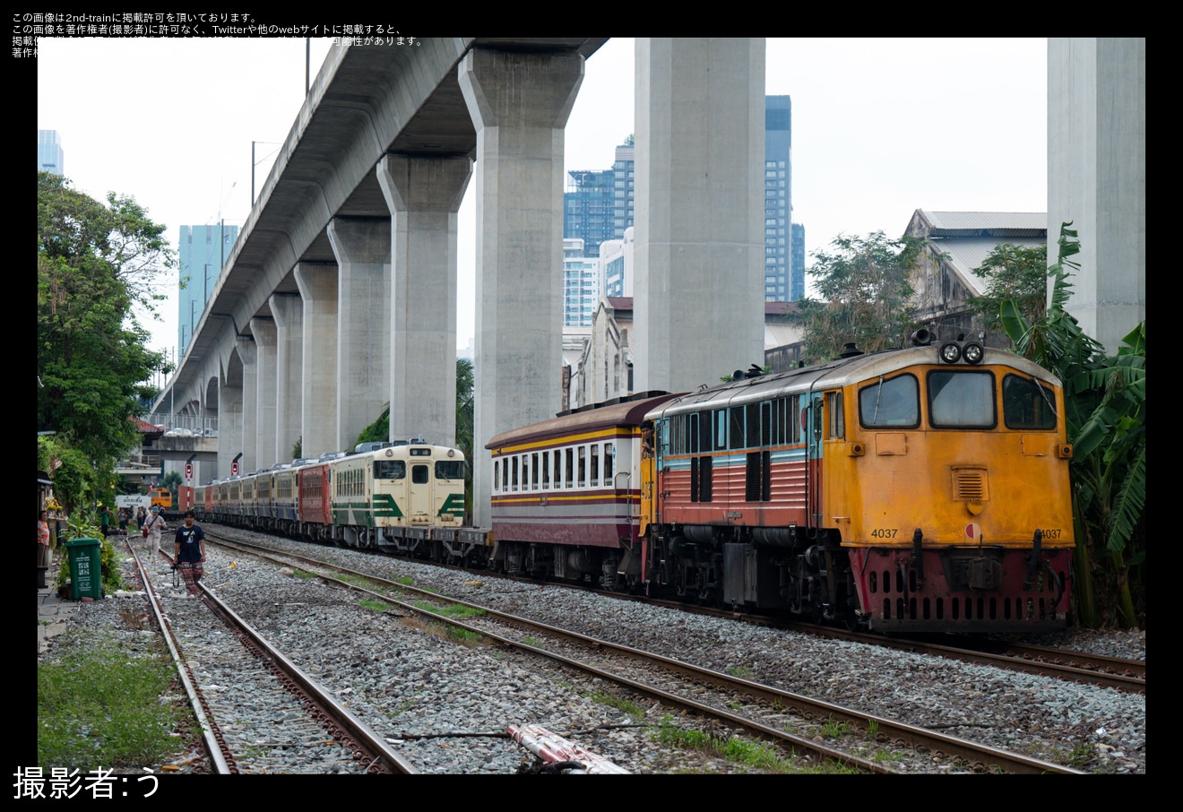 【SRT】キハ40形・キハ48形の輸送がレムチャバン港駅→マッカサン工場で実施(2回目)の拡大写真
