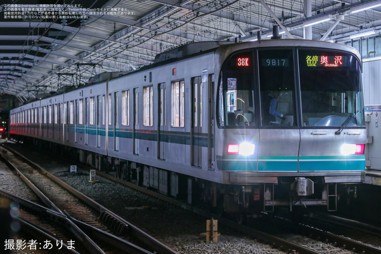 【東急】東京メトロ車両による奥沢行きが走るの拡大写真