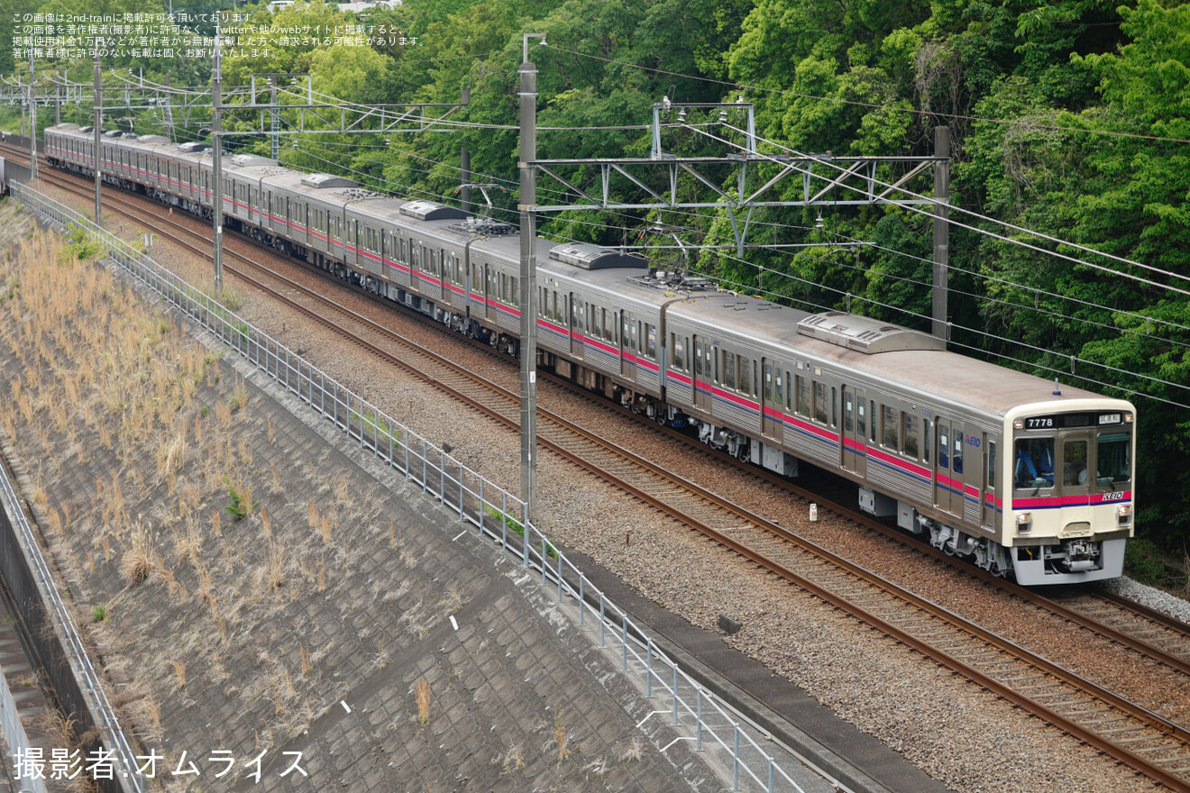 【京王】7000系7728F 若葉台工場出場試運転(202505)の拡大写真
