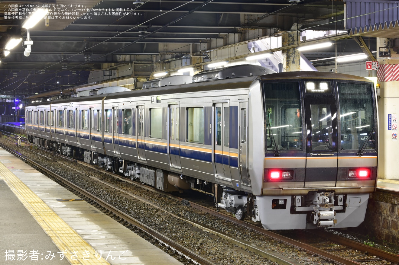 【JR西】207系S45編成 網干総合車両所本所出場回送の拡大写真