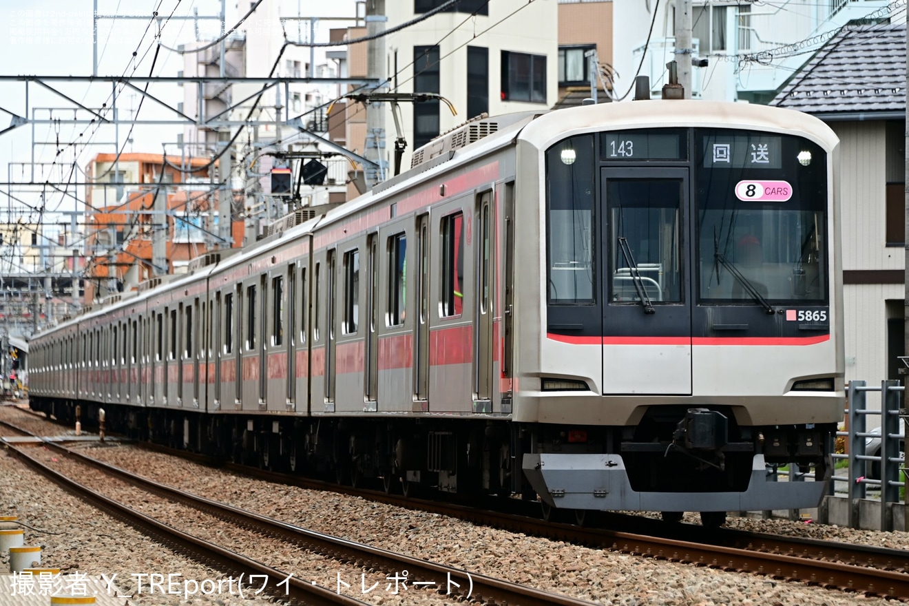 【東急】5050系5165F長津田車両工場入場回送(202505)の拡大写真