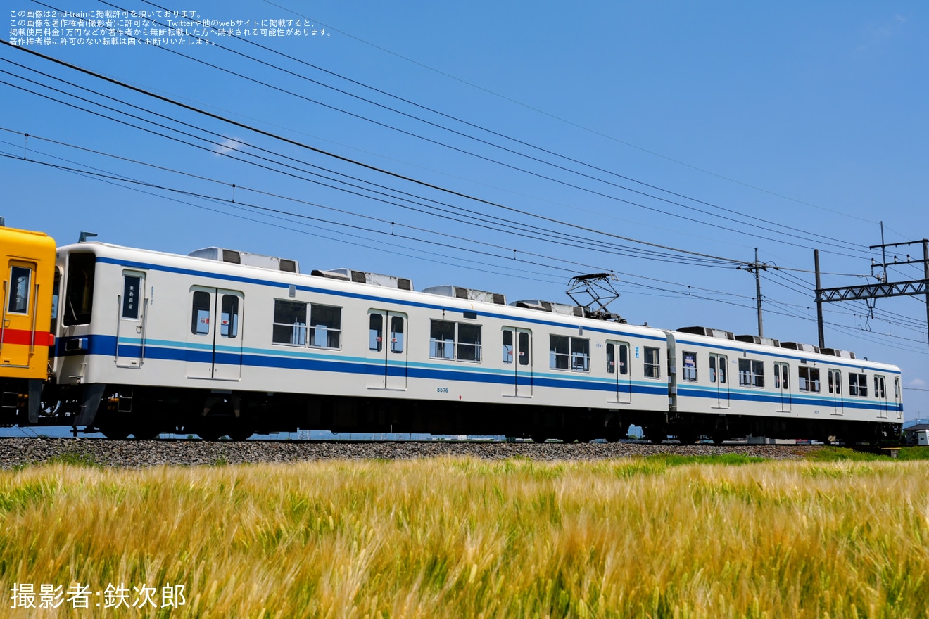 【東武】8000系8575F+8576F 廃車回送の拡大写真