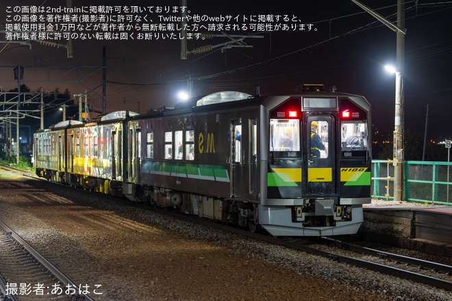 【JR北】銭函駅付近沿線火災に伴う乗客救援列車が逆線走行で運転