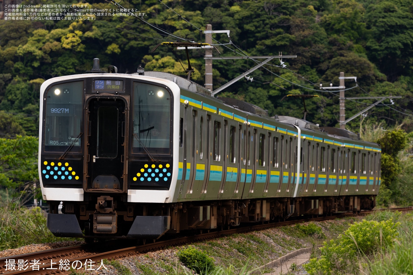 【JR東】E131系4連の館山行きが運転の拡大写真