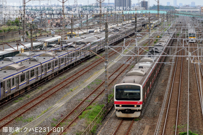 【JR東】209系ケヨ34編成東京総合車両センター入場回送