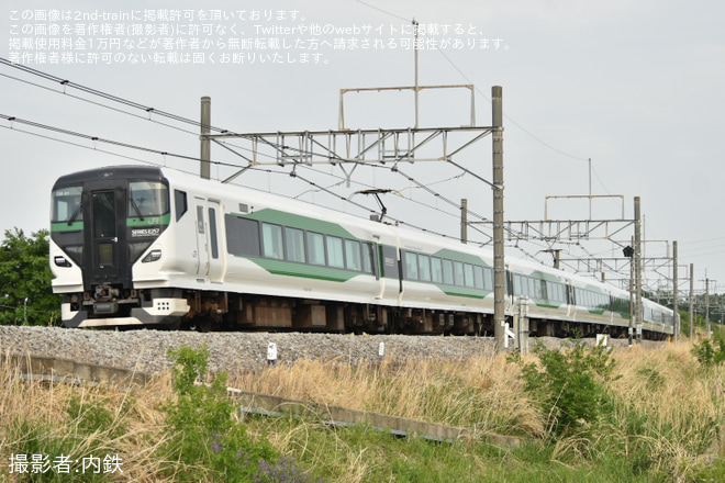 【JR東】E257系OM-91編成使用の集約臨(20225年5月16日)