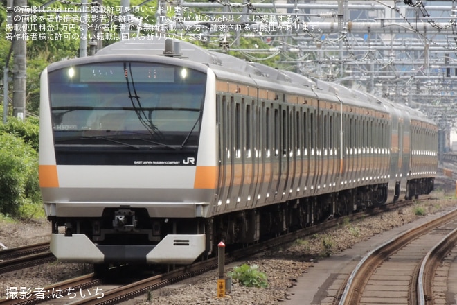 【JR東】E233系トタH50編成東京総合車両センター出場回送を不明で撮影した写真