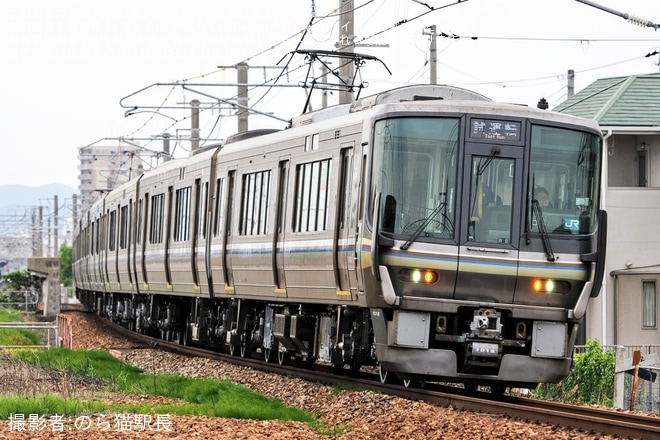 【JR西】223系W8編成網干総合車両所本所出場試運転を網干〜はりま勝原間で撮影した写真