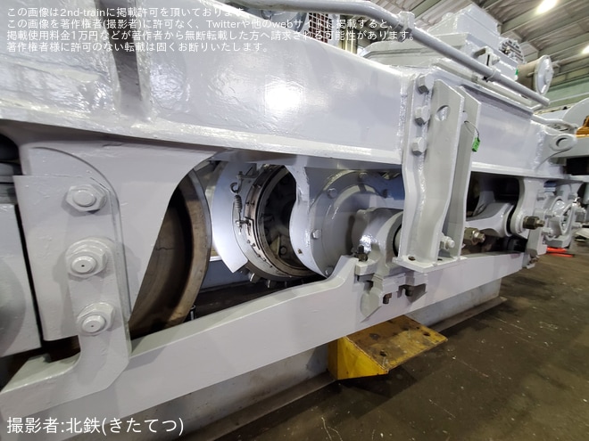 【大鐵】アプト式電気機関車ED90形のMH108台車が検査中