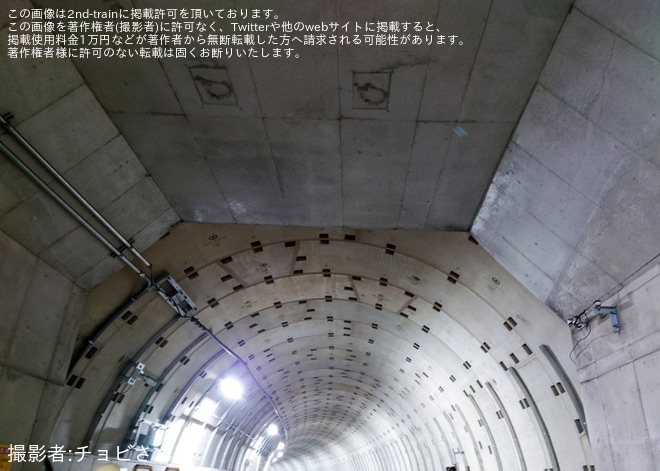 【北急】「北大阪急行電鉄×千里阪急ホテル『ミッドナイトトンネルツアー』」開催を不明で撮影した写真