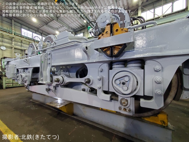 【大鐵】アプト式電気機関車ED90形のMH108台車が検査中