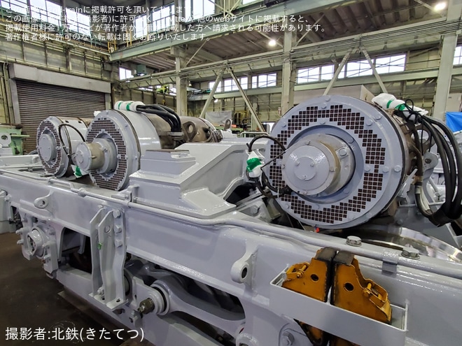 【大鐵】アプト式電気機関車ED90形のMH108台車が検査中