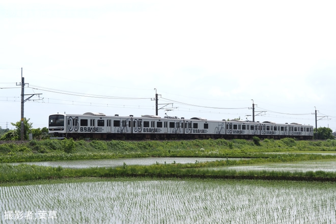 【JR東】臨時快速「B.B.BASE手賀沼」号が運転を不明で撮影した写真