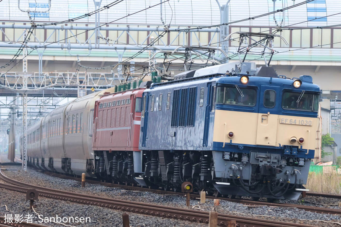 【JR東】EF81-81牽引上野行きカシオペア紀行運転の拡大写真