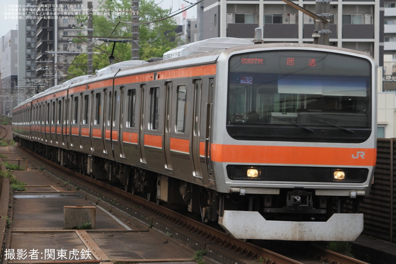 【JR東】E231系ケヨMU32編成東京総合車両センター出場の拡大写真
