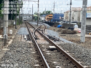 【東武】川間〜七光台間の複線化用地に横取り装置と車止めが設置