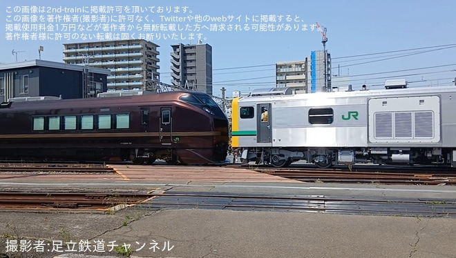 【JR東】GV-E197系とE655系が連結し複数回移動している様子が目撃を不明で撮影した写真