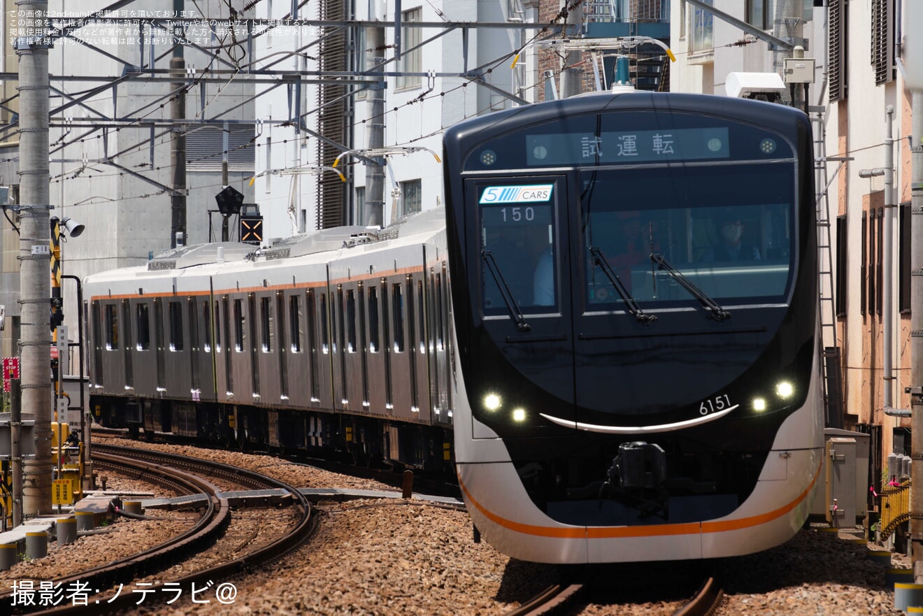 【東急】6020系6151Fが大井町線で日中試運転の拡大写真