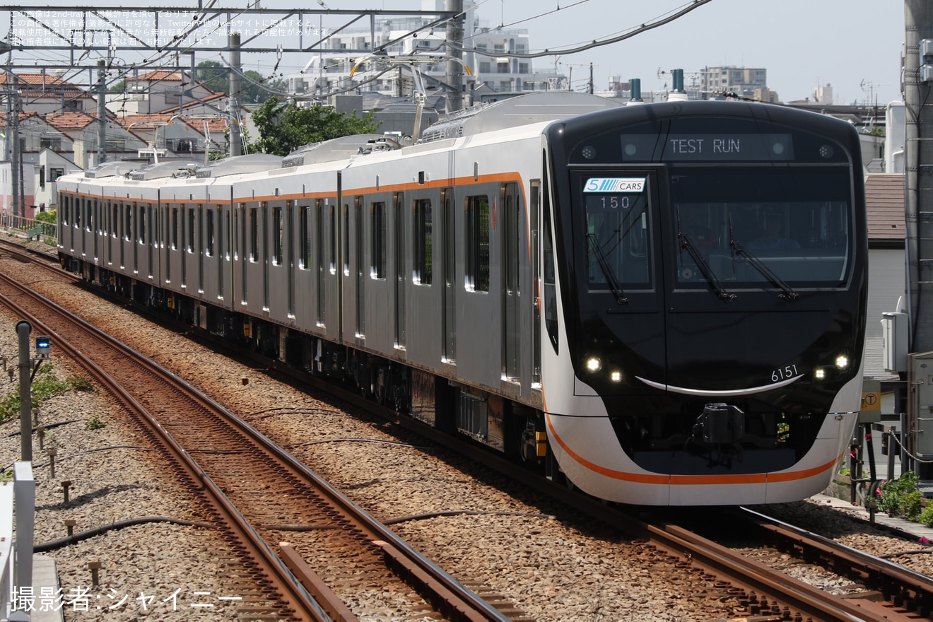 【東急】6020系6151Fが大井町線で日中試運転の拡大写真