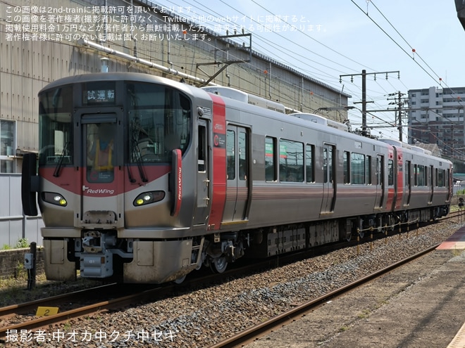 【JR西】227系中ヒロS17編成下関総合車両所本所出場に向けた構内試運転