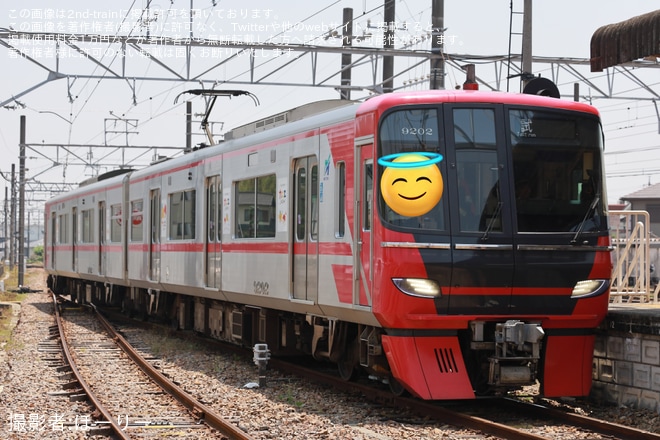 【名鉄】9100系9102Fが豊川線で試運転を不明で撮影した写真